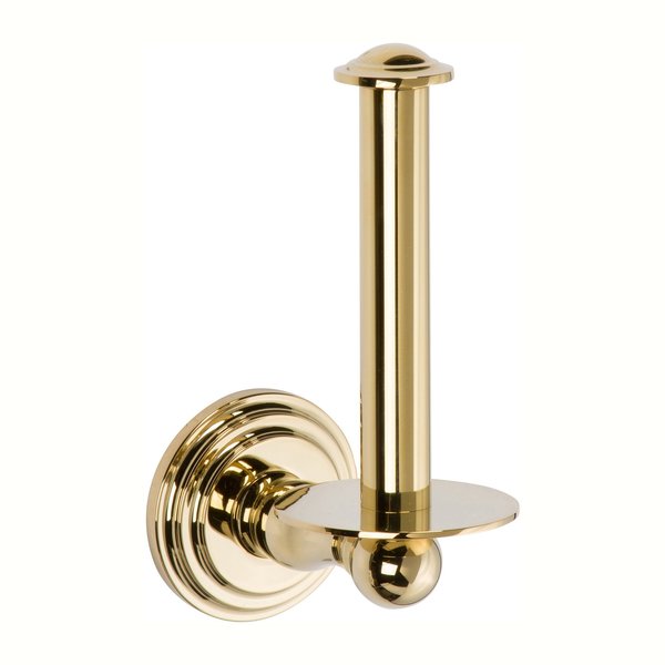 Ginger Spare Toilet Tissue Holder in Polished Brass 1107/PB